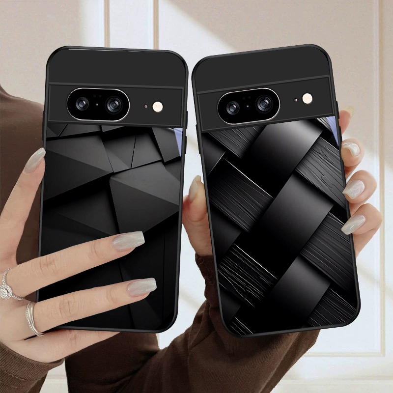Google Pixel 9 - Cover per telefono in vetro nero