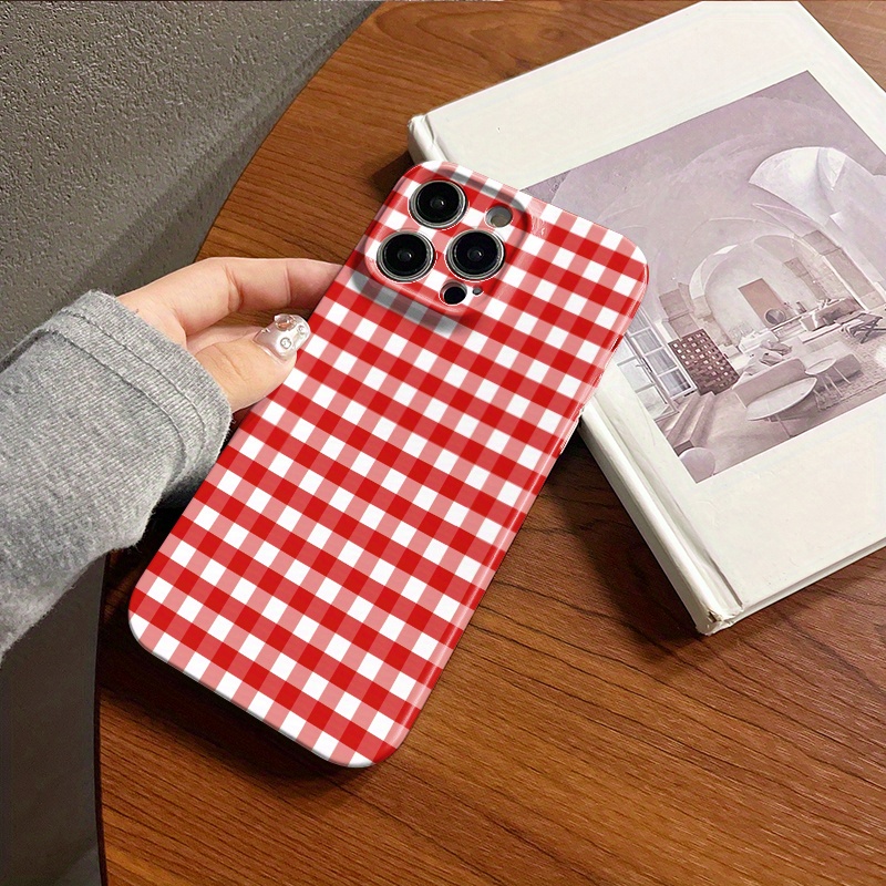 Phone Accessories Box Set - Custodia per telefono con griglia rossa