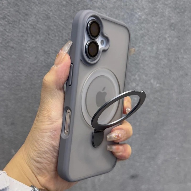 Phone Accessories Case - Custodia per telefono con anello opaco